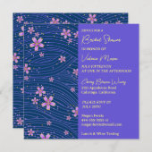  uitnodiging van de Bridal van Kleine Bloemen (Voorkant / Achterkant)