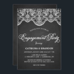 Uitnodiging van de Brocade Lace Engagement Party<br><div class="desc">Elegant-uitnodiging met florale kant.</div>