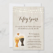 Uitnodiging van de brouwerij-Jubileum | Rustic Bee (Voorkant)