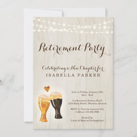 Uitnodiging van de brouwerijpartij | Rustic Beer (Voorkant)