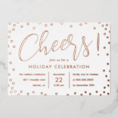 Uitnodiging van de bubble Cheer Folie Holiday Part (Voorkant)