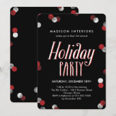 Uitnodiging van de Bubble Corporate Holiday Party (Voorkant / Achterkant)