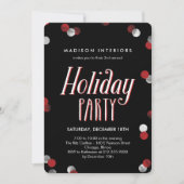 Uitnodiging van de Bubble Corporate Holiday Party (Voorkant)