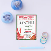 Uitnodiging van de BUDGET Crawfish Boil Engagement Flyer (Enkel)