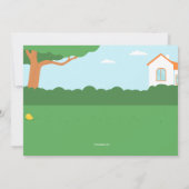 Uitnodiging van de buitenkant van de schilderparti (Achterkant)