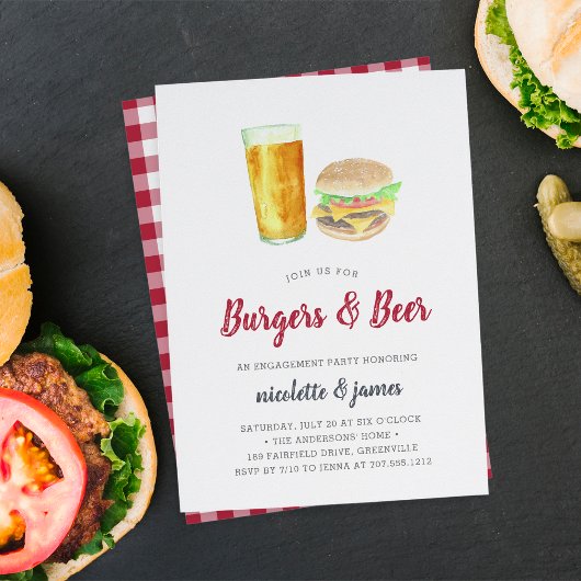 Uitnodiging van de Burgers & Beer Engagement Party