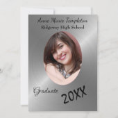 Uitnodiging van de Burnyed Silver Photo Graduparty (Voorkant)