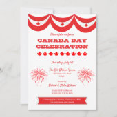 Uitnodiging van de Canada Day Celebration Holiday  (Voorkant)