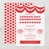 Uitnodiging van de Canada Day Celebration Holiday  (Voorkant / Achterkant)
