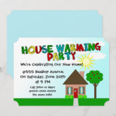 Uitnodiging van de charmante Naive Art House Warmi (Voorkant / Achterkant)