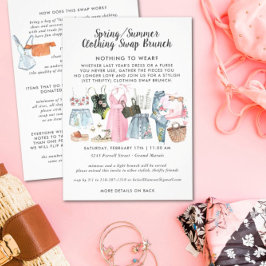 Uitnodiging van de Clothing Swap Party