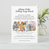 Uitnodiging van de Clothing Swap Party (Staand voorkant)