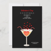 Uitnodiging van de Cocktails-partij van valentijns (Voorkant)
