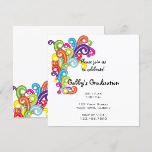 Uitnodiging van de Colorful Graduation Party