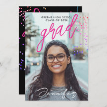 Uitnodiging van de Cool Black High School Gradupar