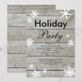 Uitnodiging van de Corporate Holiday Party op het  (Voorkant / Achterkant)