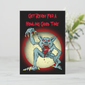 Uitnodiging van de Costume-partij Halloween met We (Staand voorkant)