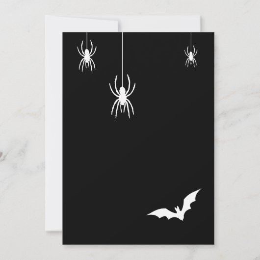 Uitnodiging van de Costume-partij van de Mode Hall (Achterkant)