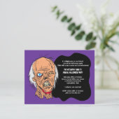 Uitnodiging van de Costume Partij van Halloween Zo (Staand voorkant)