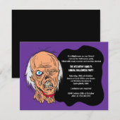 Uitnodiging van de Costume Partij van Halloween Zo (Voorkant / Achterkant)