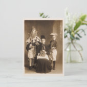 Uitnodiging van de  Costume Party (Staand voorkant)