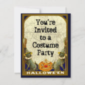 Uitnodiging van de  Costume Party (Achterkant)