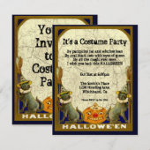 Uitnodiging van de  Costume Party (Voorkant / Achterkant)