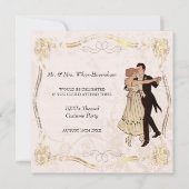  uitnodiging van de Costume Party uit 1920 (Voorkant)