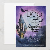 Uitnodiging van de Costume Party van het Baby show (Voorkant / Achterkant)