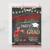 Uitnodiging van de Crawfish Boil Graduy Party (Voorkant)