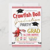 Uitnodiging van de Crawfish Boil Graduy Party (Voorkant)