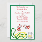 Uitnodiging van de Crawfish Boil Party (Voorkant)