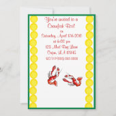 Uitnodiging van de Crawfish Boil Party (Voorkant)
