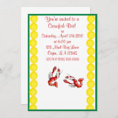 Uitnodiging van de Crawfish Boil Party (Voorkant / Achterkant)