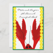 Uitnodiging van de Crawfish Boil Party (Voorkant)
