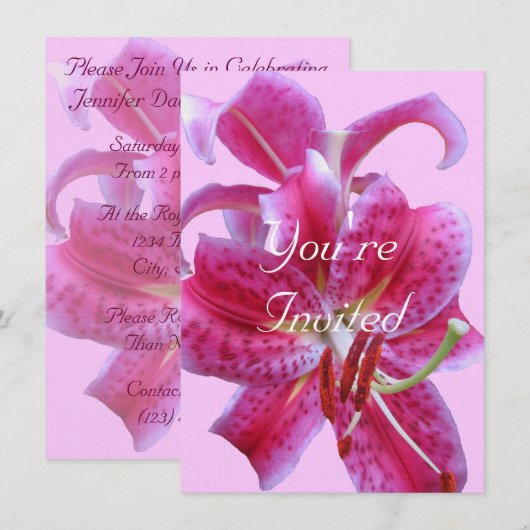 Uitnodiging van de dag—Het Overzicht van Stargazer (Voorkant / Achterkant)