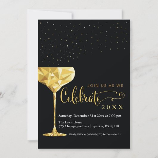 Uitnodiging van de Dag van de Dag van de Champagne (Voorkant)