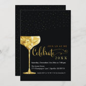 Uitnodiging van de Dag van de Dag van de Champagne (Voorkant / Achterkant)