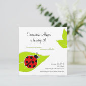 uitnodiging van de dag van de viering van Red Lady (Staand voorkant)