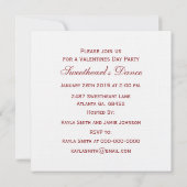 Uitnodiging van de dans-feest van de schatten (Achterkant)