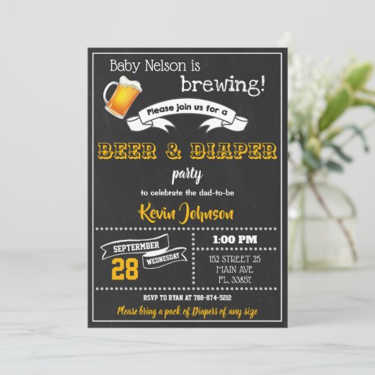 Uitnodiging van de Dappere Partij, uitnodiging van (Staand voorkant)