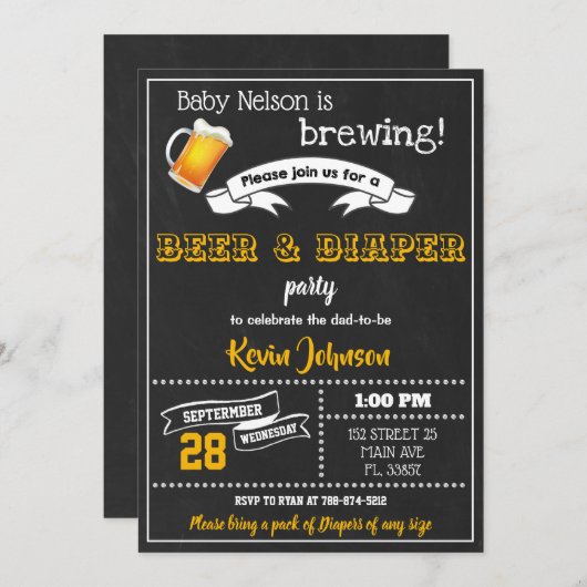 Uitnodiging van de Dappere Partij, uitnodiging van (Voorkant / Achterkant)