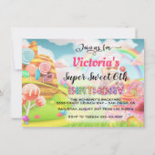 uitnodiging van de deelstaat Snoep Birthday Party (Voorkant)