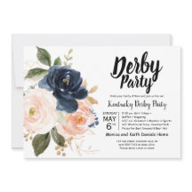 Uitnodiging van de Derby Horse Racing Party