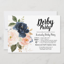 Uitnodiging van de Derby Horse Racing Party