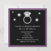 Uitnodiging van de Diamond Ring Engagement Party - (Voorkant)