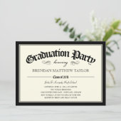 Uitnodiging van de Diploma Graduation Party 2011 (Staand voorkant)