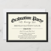 Uitnodiging van de Diploma Graduation Party 2013 (Voorkant)