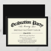 Uitnodiging van de Diploma Graduation Party 2014 (Voorkant / Achterkant)