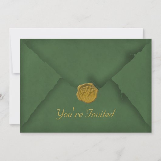 Uitnodiging van de donkergroene partij (Voorkant)